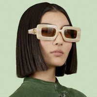 Gucci GG0974S Sunglasses Women Rectangle 49mm  ✨