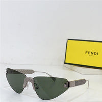 2024 FENDI First Crystal Gold metal Sunglasses 4127US shape Women's✨