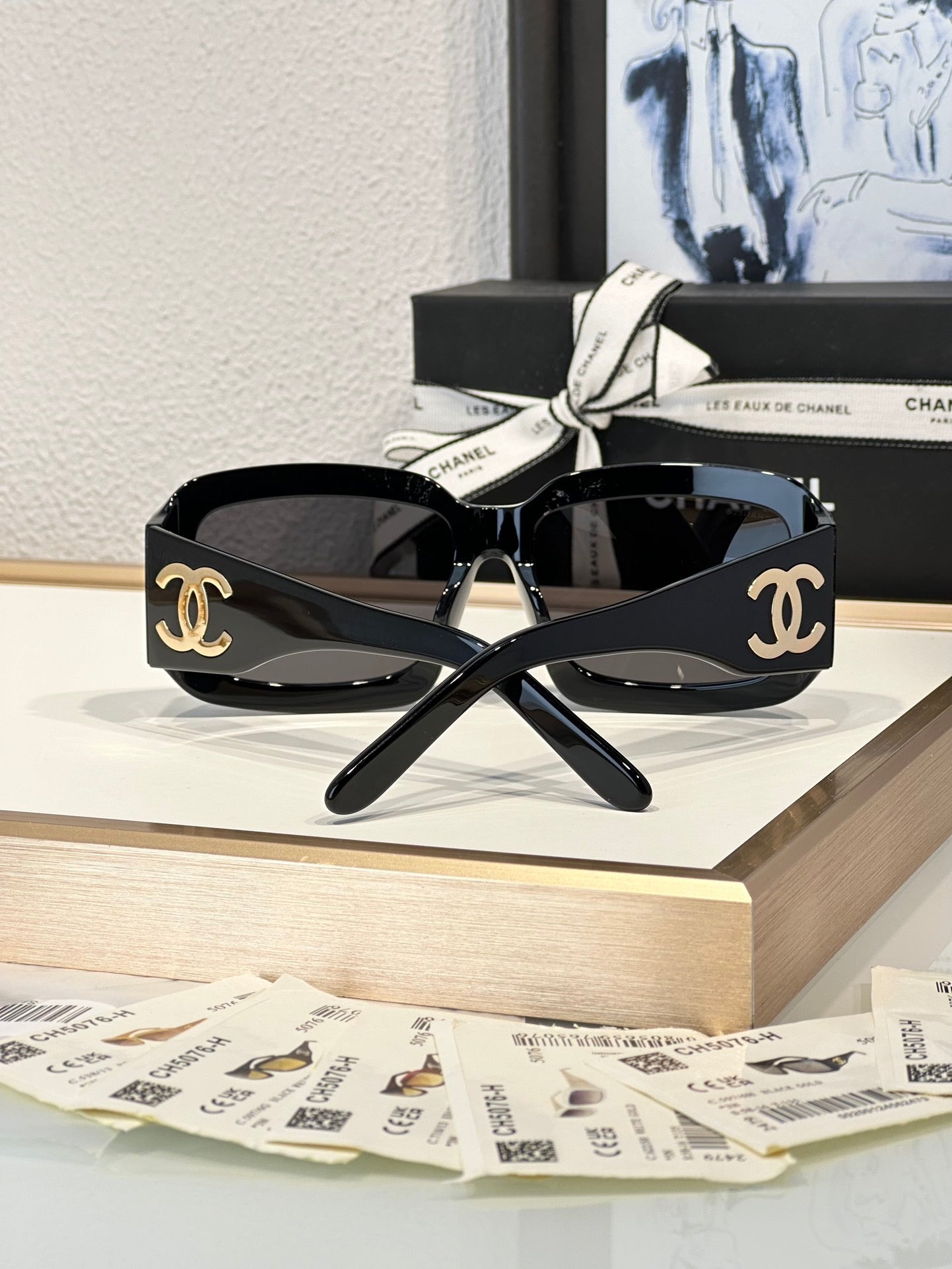 CHANEL Sunglasses Butterfly 5076-H 538/13 18741 🖤 - buyonlinebehappy