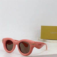 LOEWE Butterfly Inflated Round-Frame Acetate Sunglasses ✨