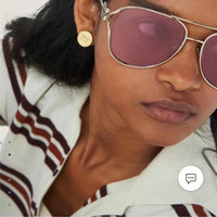 NEW SEASON Miu Miu 52ZS Metal Logo-frame Sunglasses ✨