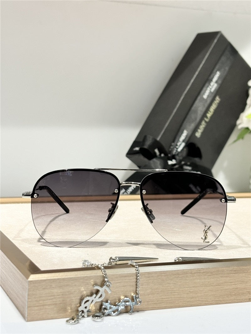 YSL Saint Laurent 11M Classic Sun Aviator Unisex Sunglasses ✨ - buyonlinebehappy