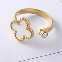 Van Cleef Vintage Alhambra Rings 18K Gold Plated Women's Jewelry 18 models✨