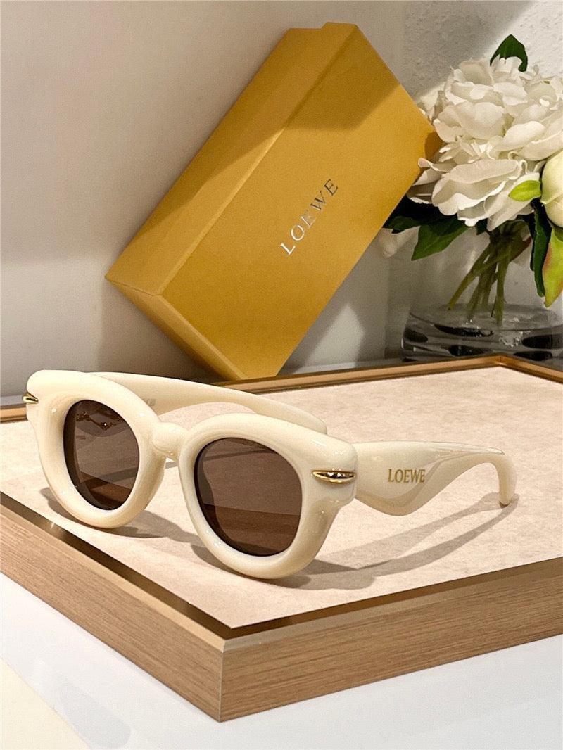 1 2024 New Season LOEWE Inflated round-frame Sunglasses 🖤 - buyonlinebehappy