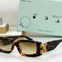 Off-White Roma Rectangular Frame Unisex Acetate Sunglasses✨