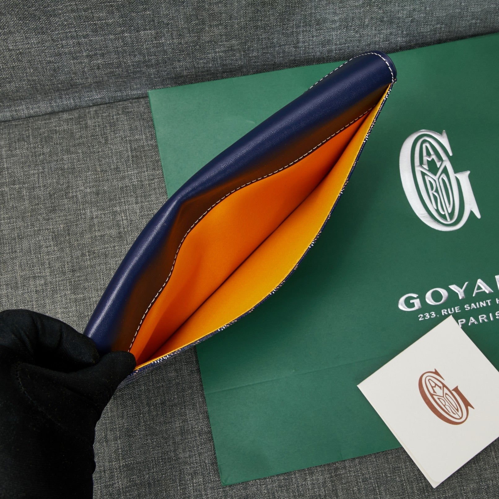 Goyard Camondo 2 Pouch In Goyardine Envelope Canvas Clutch✨ - buyonlinebehappy