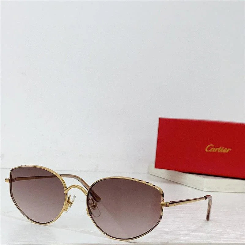 NEW Cartier metal frame sunglasses Panthere Women's s  0300S | 001 🐆