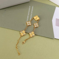 Van Cleef Vintage Alhambra Bracelet 18K Gold Plated Women's Jewelry 19 models✨