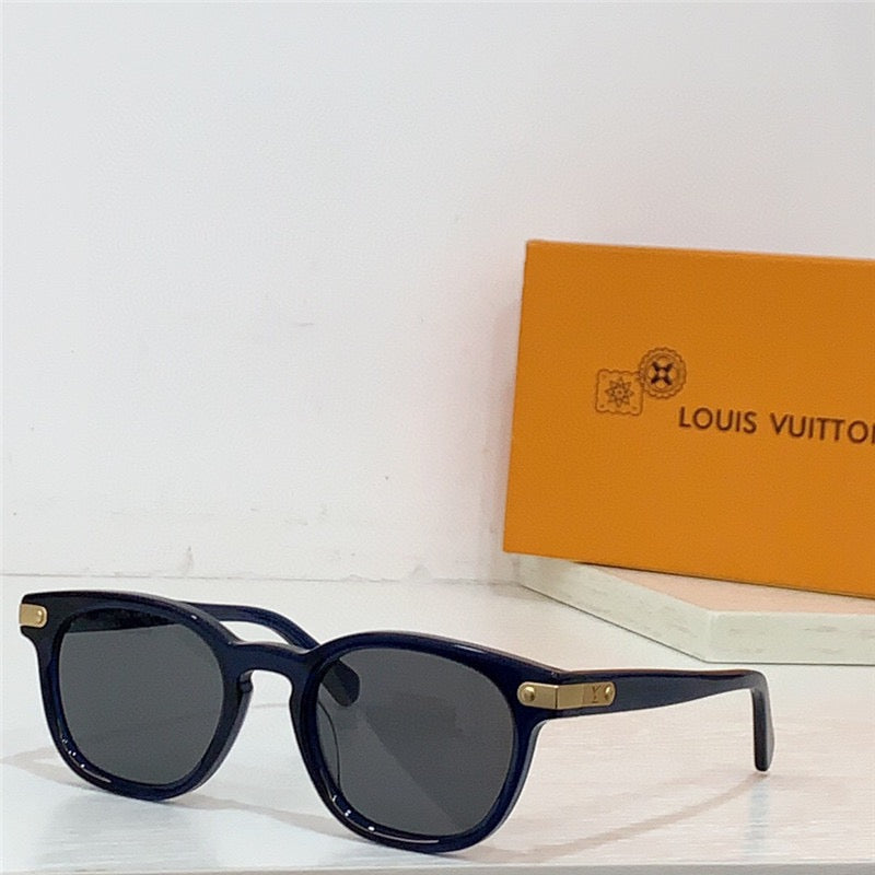 Louis Vuitton LV Signature Square Round Sunglasses Unisex Z1963U✨ - buyonlinebehappy