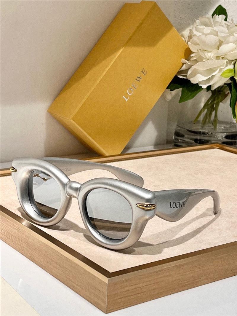 1 2024 New Season LOEWE Inflated round-frame Sunglasses 🖤 - buyonlinebehappy