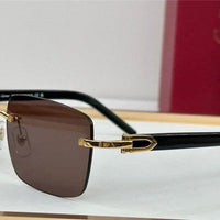 CARTIER Lens Buffalo Horn 60MM-140MM Men's Sunglasses CT 0031RS 001 ✨