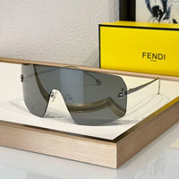 Fendi 2024 First Mask FE 4121 US 28G Shield Sunglasses Women's✨