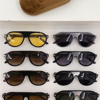 PILOT HORN SUNGLASSES $1,690 FT1047-P ✨