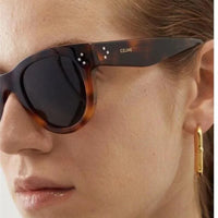 Celine BOLD 3 DOTS CL 4003 IN 01B Round Women's Sunglasses✨
