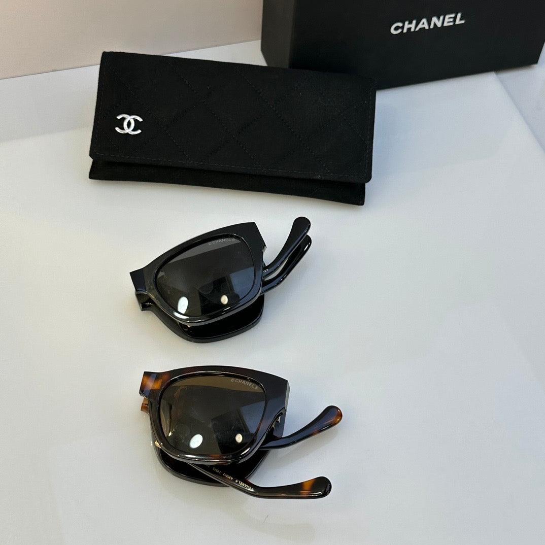 2024 Chanel PAD 66606 Folding Women's Sunglasses ✨ - buyonlinebehappy