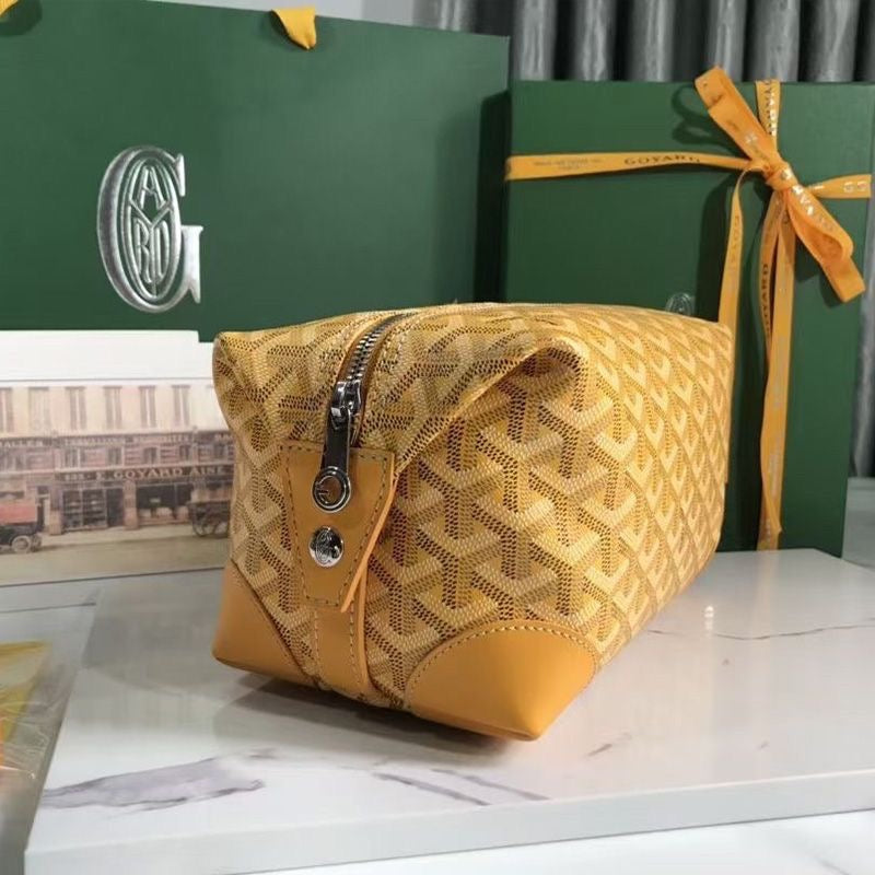 Goyard Bowling 25 Toiletry Bag In Goyardine Canvas✨ - buyonlinebehappy