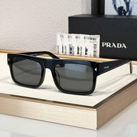 Prada PR A10S Rectangular Brown POLARISED Men's Sunglasses  🟥