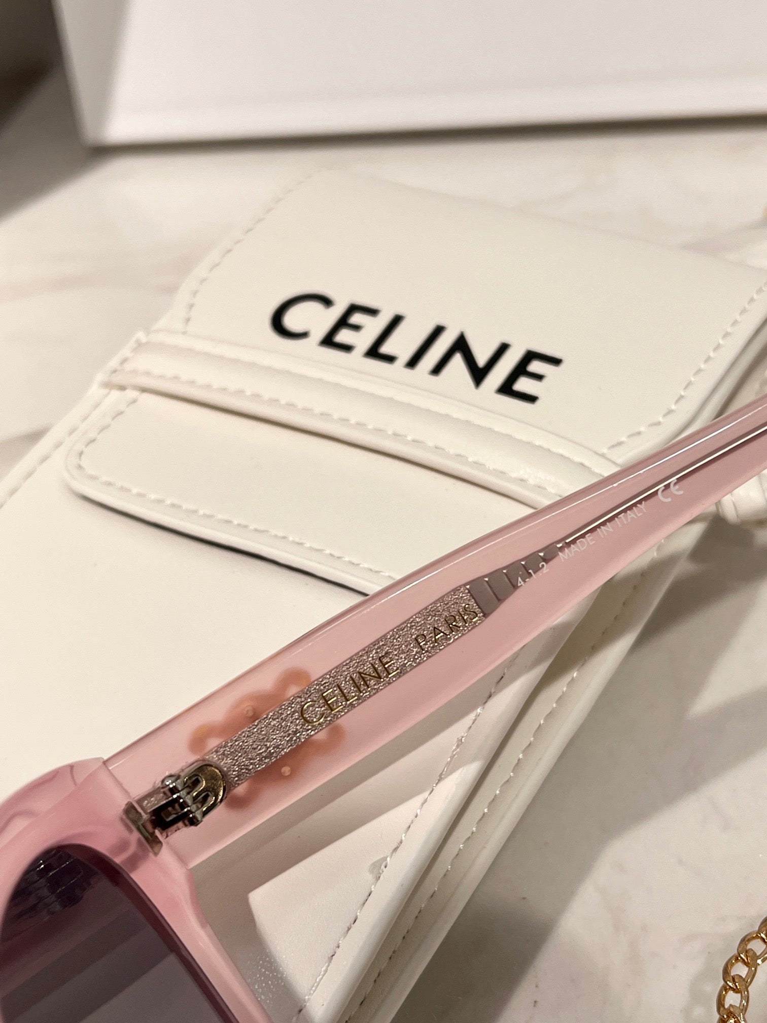 Celine TRIOMPHE CL 40222 F 74S Square Sunglasses ✨ - buyonlinebehappy