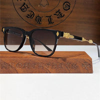 Chrome Hearts Sunglasses Frame Call Melice -Black-Gold-Silver ✨