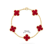 Van Cleef Vintage Alhambra Bracelet 18K Gold Plated Women's Jewelry 19 models✨