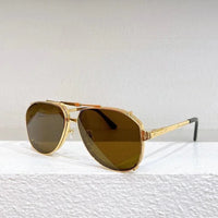 CARTIER Double Frame Aviator CAA 0635S Men's Sunglasses ✨