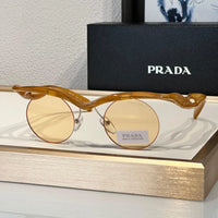 PRADA PR A18S - BLACK-PEACH-GREEN | SUNGLASSES Unisex  🟥