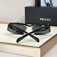 PRADA PR A25S (1AB5S0)- BLACK-PEACH-GREEN | SUNGLASSES Unisex  🟥