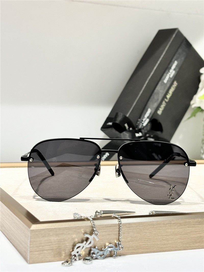 YSL Saint Laurent 11M Classic Sun Aviator Unisex Sunglasses ✨ - buyonlinebehappy