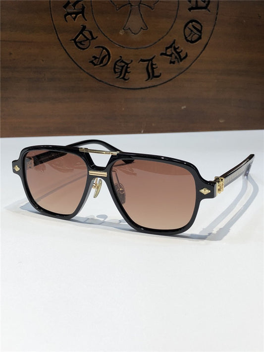 Chrome Hearts Sunglasses 8193 Black-Clear-Silver ✨ - buyonlinebehappy