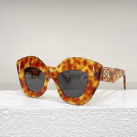 LOEWE Butterfly Inflated Round-Frame Acetate  40127 Sunglasses ✨