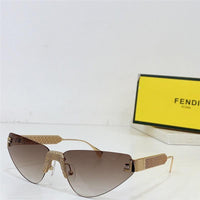 2024 FENDI First Crystal Gold metal Sunglasses 4127US shape Women's✨