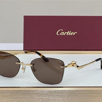 PANTHÈRE DE CARTIER CT 0120 - Platinum-Gold Sunglasses 👑