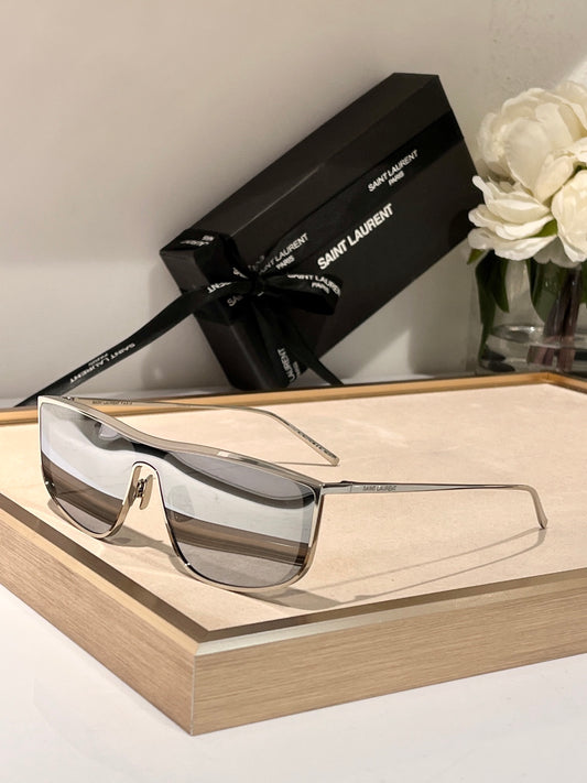 Saint Laurent SILVER-GOLD SL 605 LUNA’ Sunglasses✨ - buyonlinebehappy