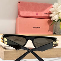 Miu Miu Glimpse oval-frame Acetate - 54 -07ZS Women's Sunglasses