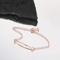 Tiffany&Co 18k gold plated Smile Pendant Necklace Bracelet Earring double row hinged White Rose Yellow gold 3 models with box