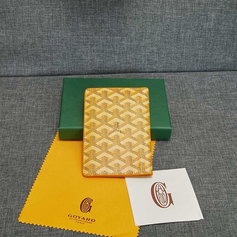 Goyard Grenelle Passport Cover In Goyardine Canvas✨ - buyonlinebehappy