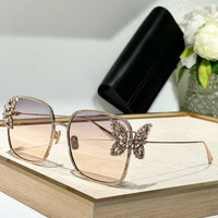 DIOR DiorFantastica S1U Square Sunglasses with Swarovski® Crystals 💎