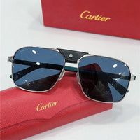 CARTIER SANTOS CT0389S Horn Men's SUNGLASSES 👑