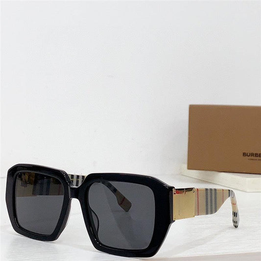 BURBERRY Check Oversized 54 Women's Sunglasses✨ - buyonlinebehappy