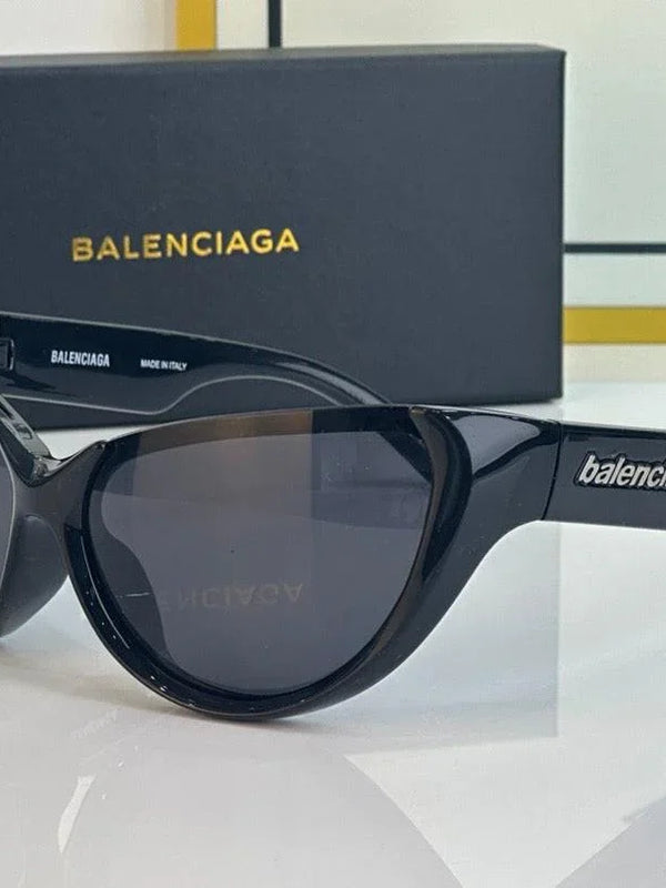 BALENCIAGA 0201S Black Mask Butterfly / Cat Eye Fashion Sunglasses 🖤