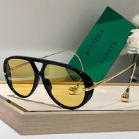 BOTTEGA VENETA  BV1273S 003 Unisex DROP AVIATOR Sunglasses✨