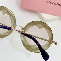 Miu Miu Sunglasses MU 01SS Gold-Black Frame Women's Sunglasses✨