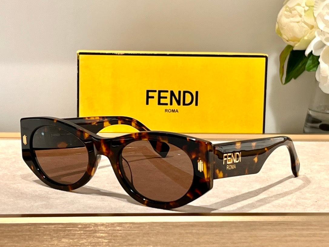 2024 FENDI Roma FE40125 Sunglasses shape Women's✨ - buyonlinebehappy