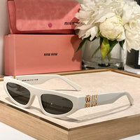 Miu Miu Glimpse oval-frame Acetate - 54 -07ZS Women's Sunglasses