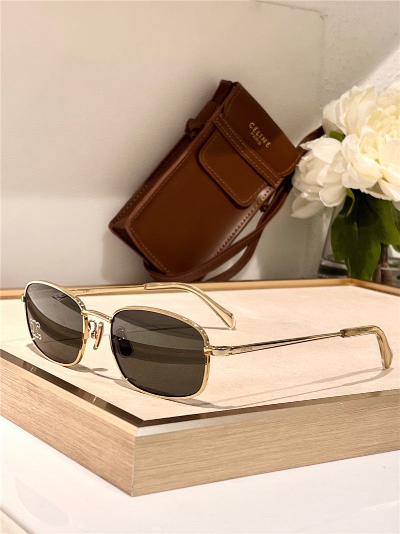 CELINE 2024 ovals Triomphe metal 40284 Sunglasses ✨ - buyonlinebehappy