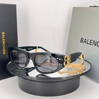 BALENCIAGA DYNASTY D-FRAME SUNGLASSES IN BLACK Sunglasses ✨