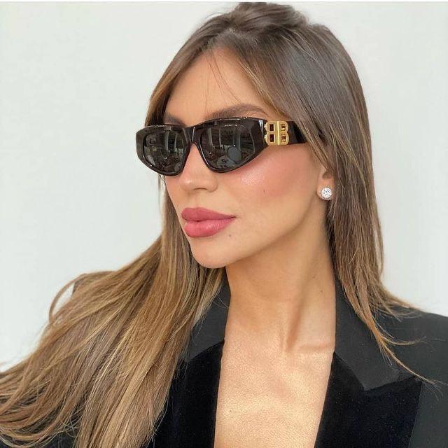 BALENCIAGA DYNASTY D-FRAME SUNGLASSES IN BLACK Sunglasses ✨ - buyonlinebehappy