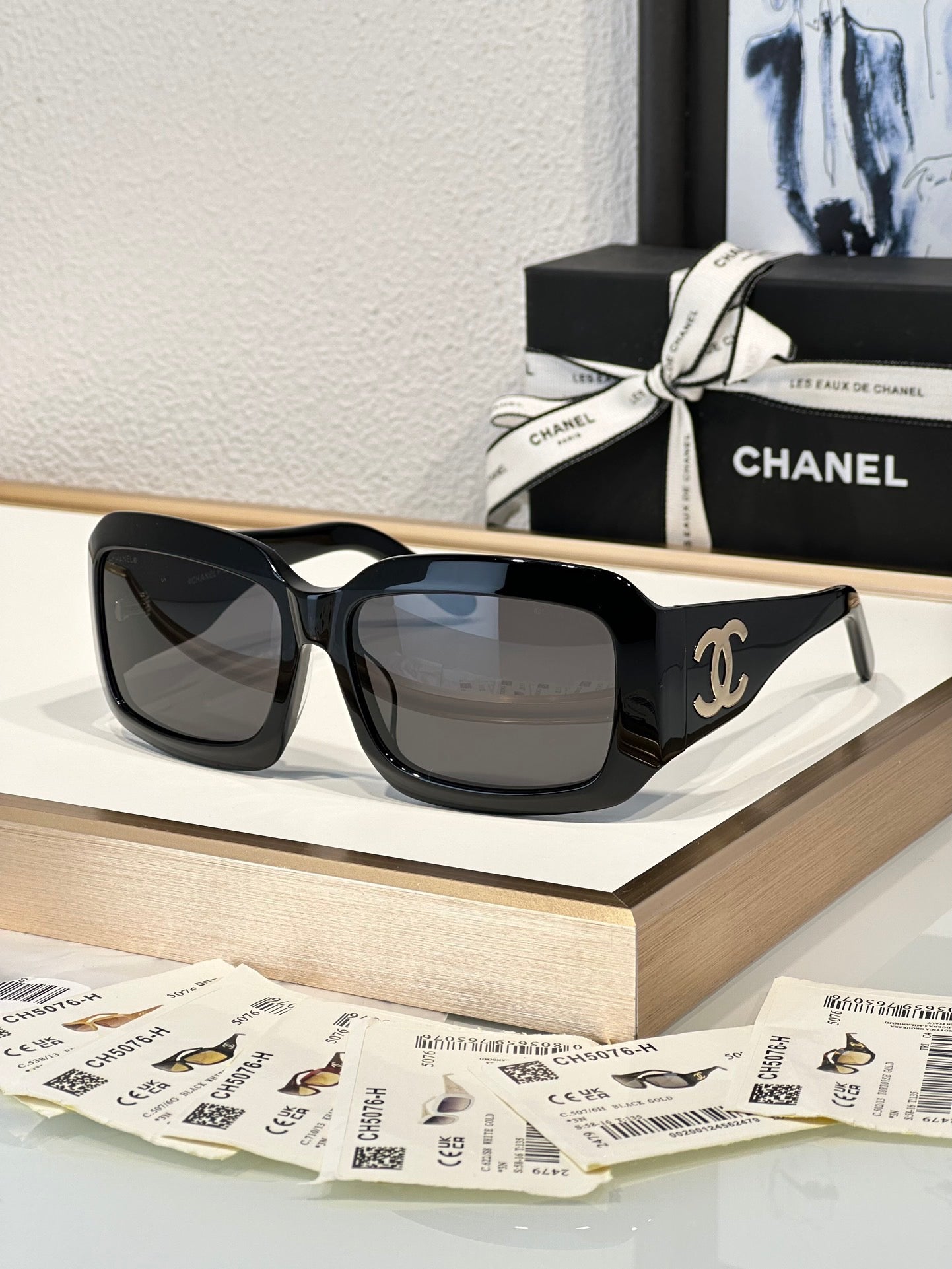 CHANEL Sunglasses Butterfly 5076-H 538/13 18741 🖤 - buyonlinebehappy