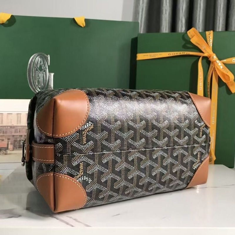 Goyard Bowling 25 Toiletry Bag In Goyardine Canvas✨ - buyonlinebehappy