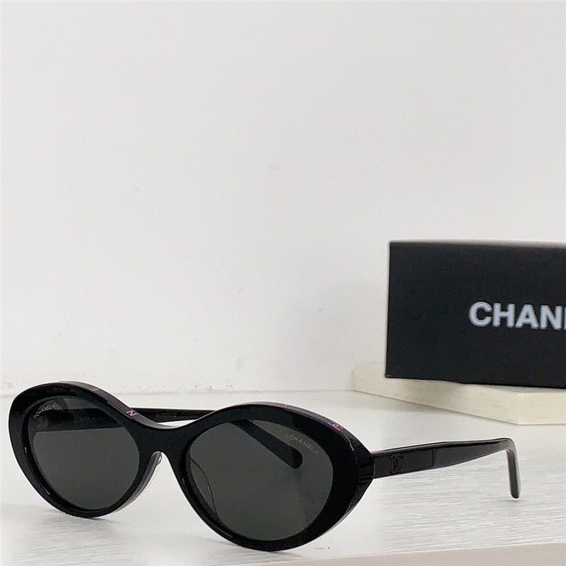 Chanel CH5416 1712/S6 Cat Eye Oval Acetate Sunglasses ✨ - buyonlinebehappy